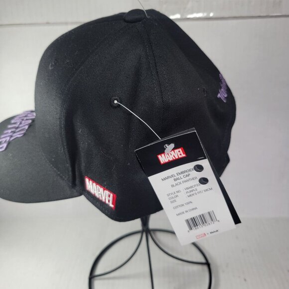 Volvik Marvel Men Black Panther Embroidered Adjustable Baseball Cap - Picture 2 of 6